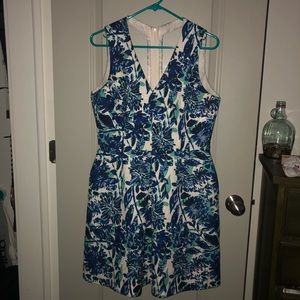 Blue/White Floral Dress w/pockets from H&M